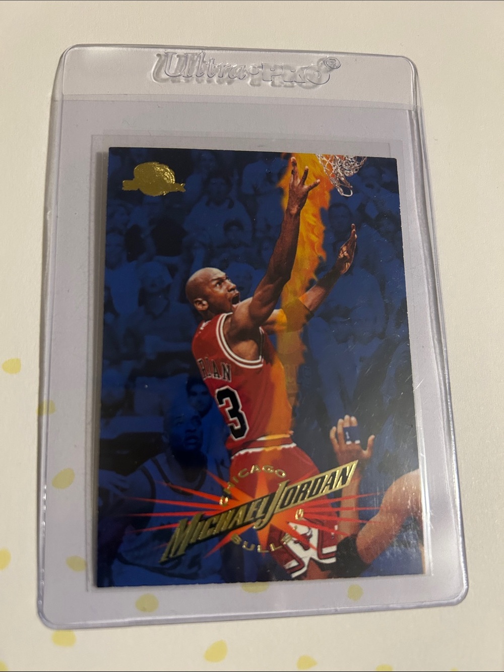 Michael Jordan Chicago Bulls Basketball Card - Red